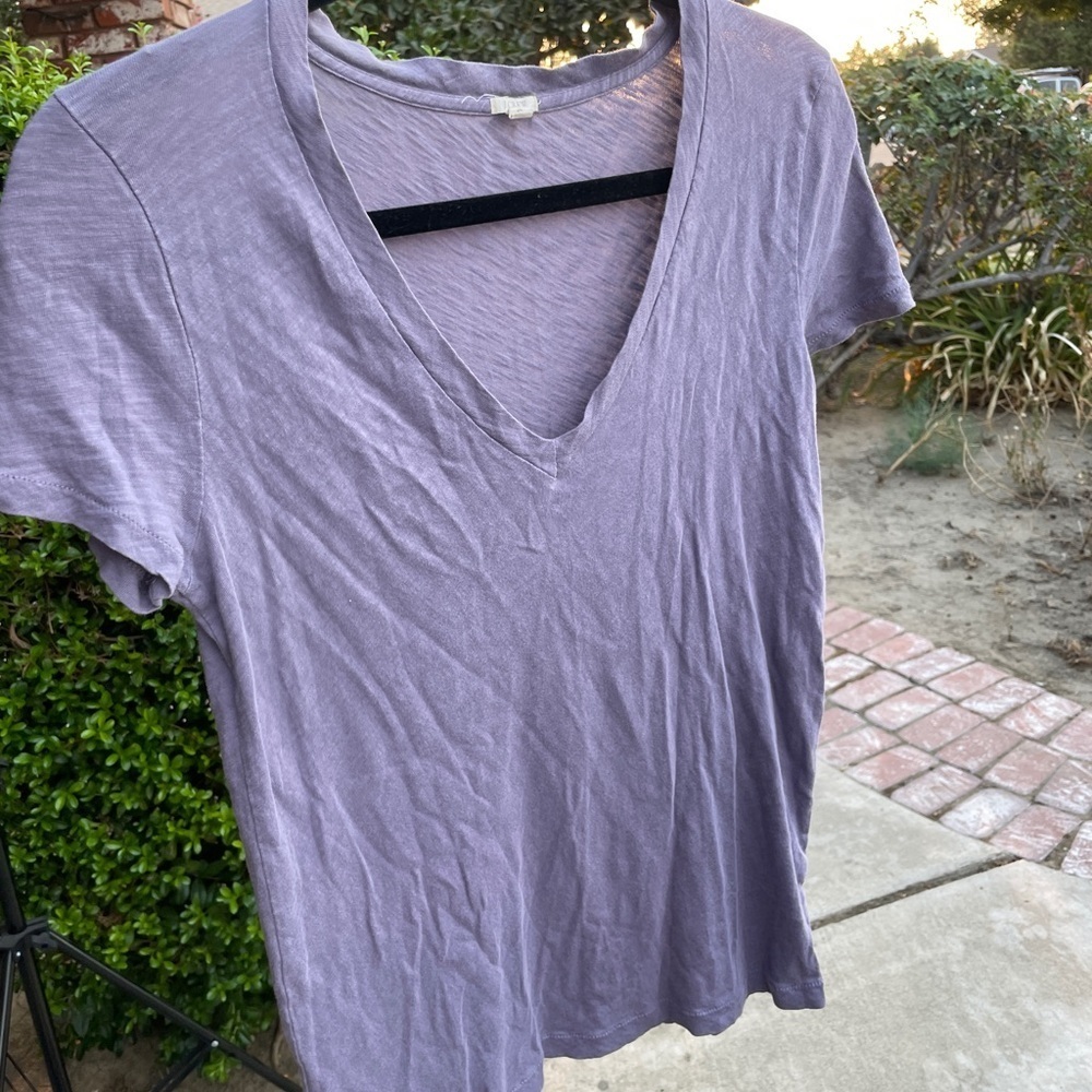 Jcrew - purple tee v neck